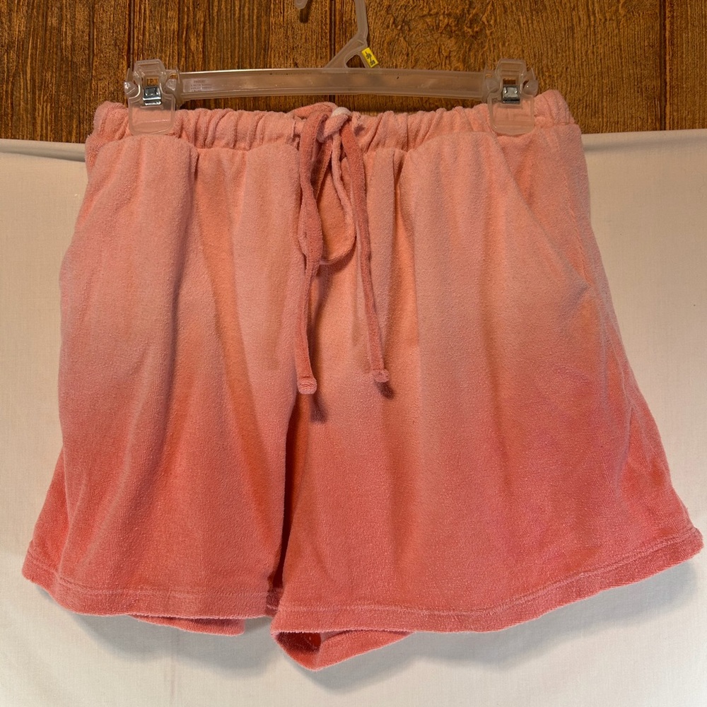 Live Well Lounge orange/pink ombre shorts with pockets M